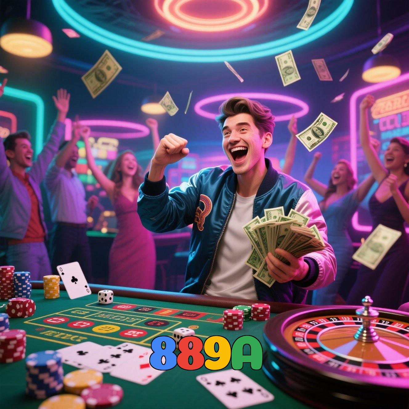 889A:Sua sorte brilha em jogos de blackjack e apostas no futebol!