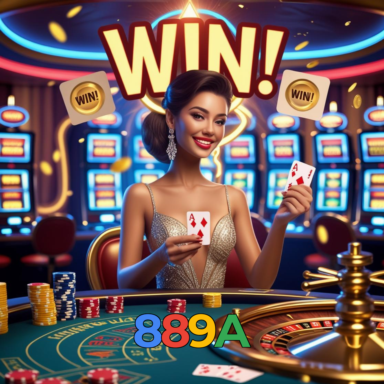 889A：Jogue slots, poker e aposte no futebol com grandes prêmios em jogo!
