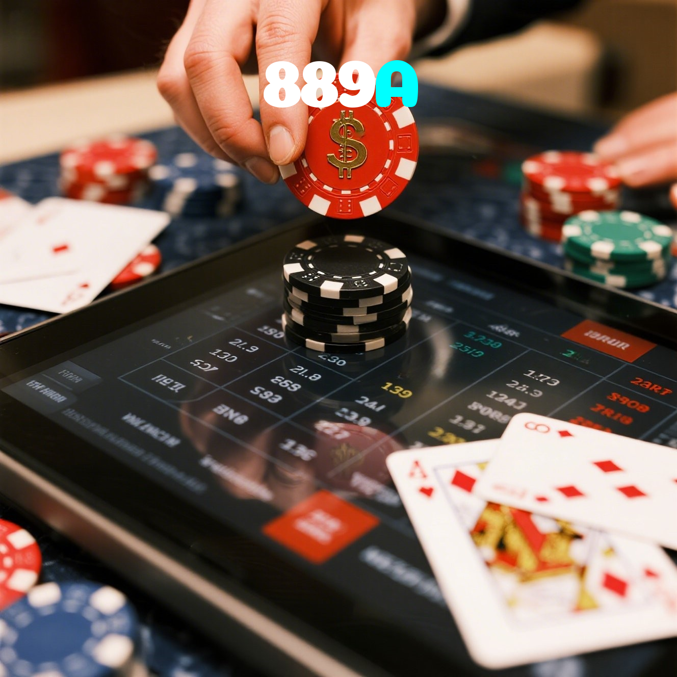 889A:Aposte no futebol e conquiste prêmios em blackjack e poker!